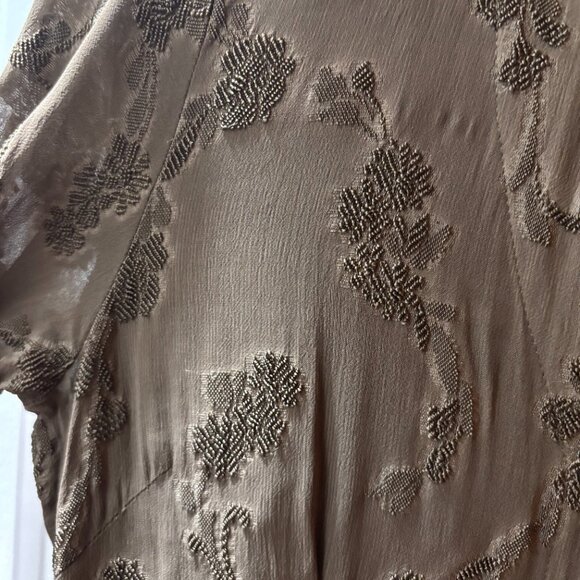 Isabelle Bird Green Brown Button Down Tunic Dress Size 4 - Picture 4 of 5